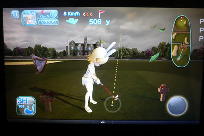 写真4　Kindle Fireで表示したゲームロフト社の『Let's Golf !3』