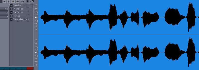 オーディオデータの波形