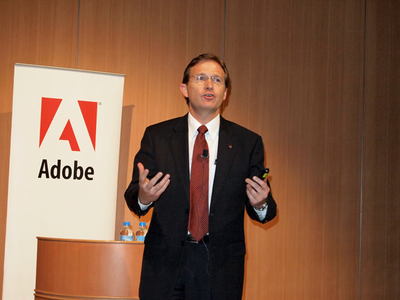 「たくさんの製品をリリースし，とても忙しい年でした。日本は，AcrobatとCreative Suiteに関して世界第2位にの市場であり，また，多くのFlashデベロッパー，世界最大のFlexコミュニティを抱ている，Adobeにとって非常に重要な地域です」と話す，アドビ システムズ株式会社代表取締役社長Craig Tegel氏