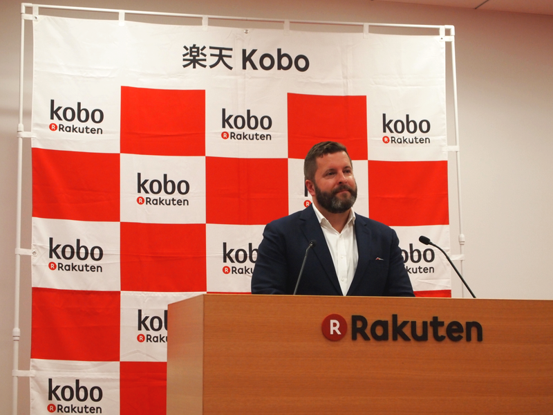 今回の発表に合わせて来日したカナダRakuten Kobo Inc. CEOのマイケル・タンブリン氏