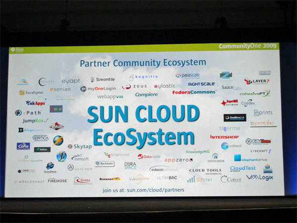 写真　Cloud Zoneの見どころを含め、Sun Cloudのエコシステムを表したスライド
