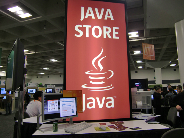 写真8　Java Storeコーナー
