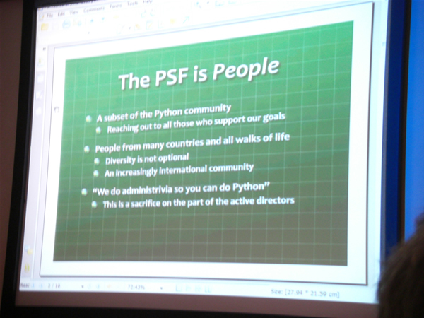 PSFミーティングのスライド