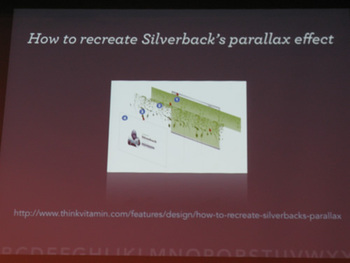 写真10　「Silverback」の背景の解説
