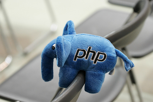 写真5　PHPのイメージキャラクタの象