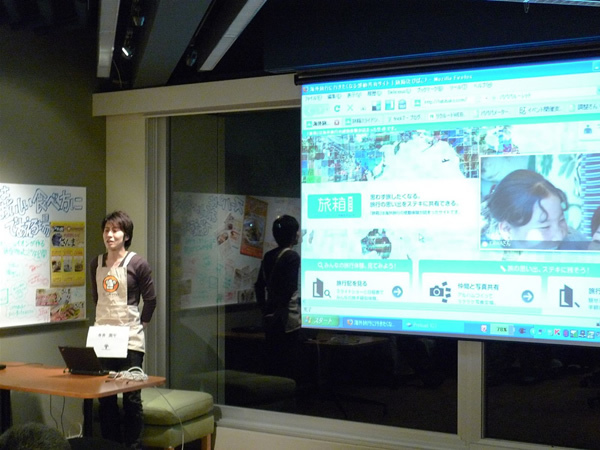 リクルート メディアテクノロジーラボチームのプレゼンテーションを担当した寺井周平氏。