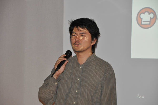 イベント開催にあたっての挨拶をする、クックパッド株式会社最高技術責任者橋本健太氏。