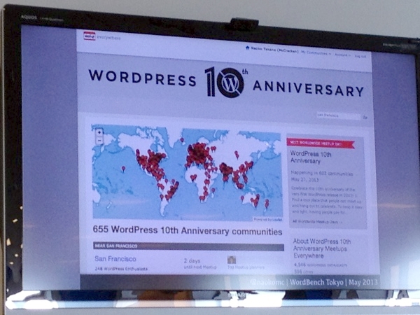 世界各地でWordPress10周年のお祝いが開催されている