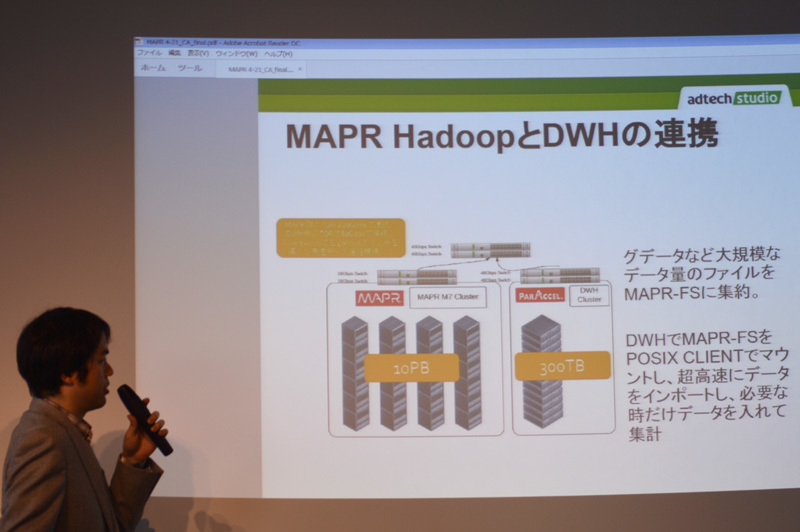 MapRによるデータ構築基盤を紹介するサイバーエージェント 鷹雄健氏