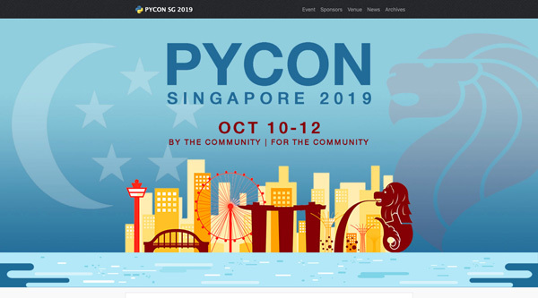 PyCon Singapore 2019 Webサイト