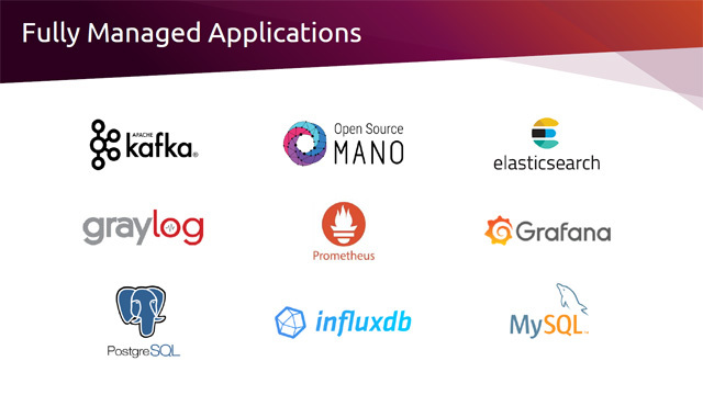 マネージドサービスでサポートされるオープンソースの一覧。このほかにMongoDBのコミュニティエディションもサポート対象となっている