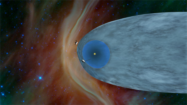 ソーラーバブルこと太陽圏を離脱したボイジャー1号はすでに星間空間に向かって新たな旅を開始している。ボイジャー1号より2週間先に打ち上げられたボイジャー2号は現在、ヘリオシーズ(末端衝撃波面からヘリオポーズまでの空間)を航行中で、数年後にはボイジャー1号につづき、ソーラーバブルに人類による2つめの穴をあけることになるはずだ。